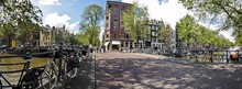 Panorama From Amsterdam Innercity In The Netherlands