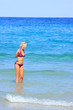 © Netfalls - tanned blond woman in bikini in the sea