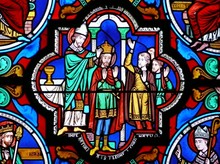 Vitrail Sacre Charlemagne Poitiers Sainte Radegonde France