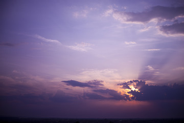 Purple sky