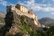 Leinwanddruck Bild - Castle of Corte, Corse