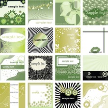 Vector Collection Retro Backgrounds For Cards