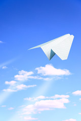 Wall Mural - paper plane