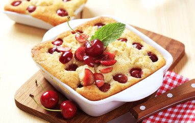 Poster - Cherry sponge cake