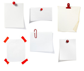 Wall Mural - red clip notes business office group