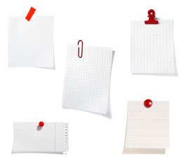 Wall Mural - red clip notes business office group