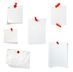 Wall Mural - red clip notes business office group