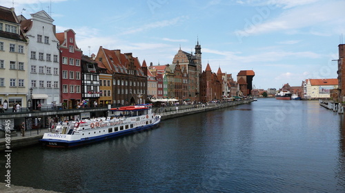 Obraz na płótnie canvas czteroczęściowy "tetraptyk" Gdańsk