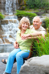 Wall Mural - elderly couple