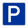 Parkplatz Verkehrsschild Vektor