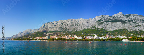 Board z aluminiowym obramowaniem Miasto makarska w Chorwacji