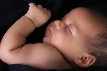 sleeping baby girl