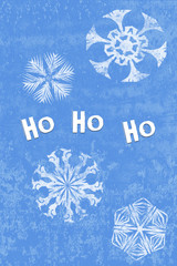 Christmas Snowflakes Ho Ho Ho