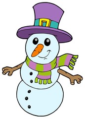 Poster - Cute cartoon snowman