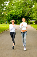 training in the park