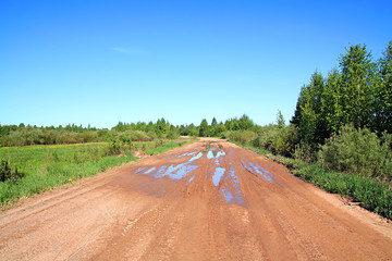 aging rural road