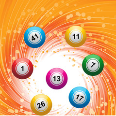 Wall Mural - Bingo ball background