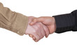 Handshake with clipping path