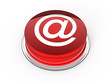 Red glass button e-mail