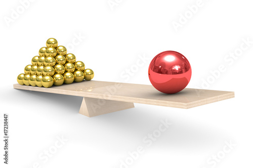 leadership concept on white background. Isolated 3D image