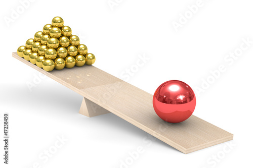 leadership concept on white background. Isolated 3D image