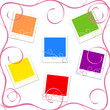 © Trish - vector illustration of the colored photo frames