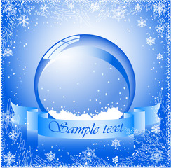 Wall Mural - vector of snow globe