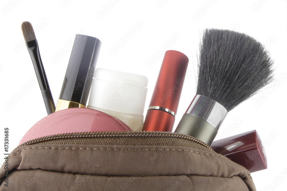 full make-up bag - obrazy, fototapety, plakaty 
