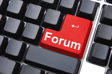 Wall Mural - forum button