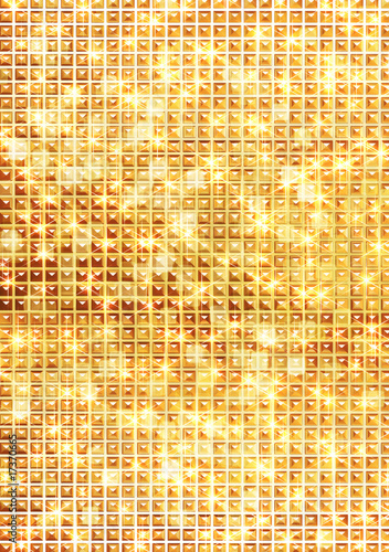 Fototapeta dla dzieci Złota mozaika