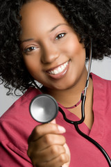 Poster - Nurse With Stethoscope