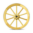 © piai - Wagon wheel. Vector illustration. Detailed portrayal.