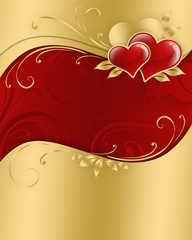 Wall Mural - Valentine card