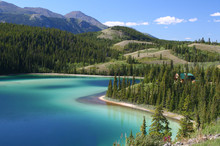 Emerald Lake On South Klondike Highway Yukon Territory