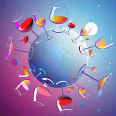 Wall Mural - Wines planet