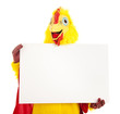 © Lisa F. Young - Chicken Man Holding Sign