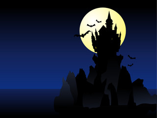 Wall Mural - Halloween Castle