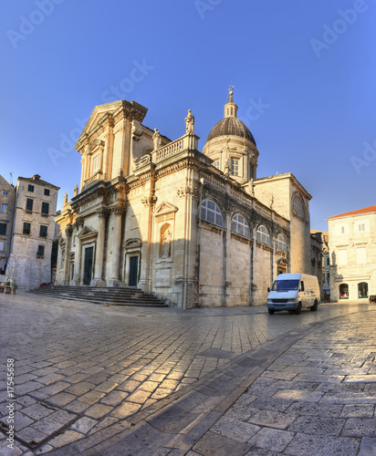 Plakat na papierze fotorealistycznym Katedra-skarbiec w Dubrovnik, Croatia