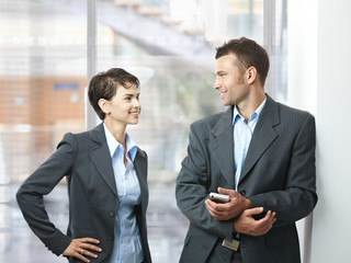 Wall Mural - Businesspeople talking