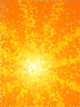 Abstract Yellow And Orange Light Burst Background.