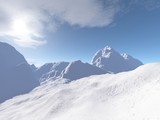 Fototapeta Góry - Winter im Gebirge