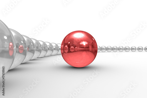 Conceptual image of teamwork. Isolated 3D image.