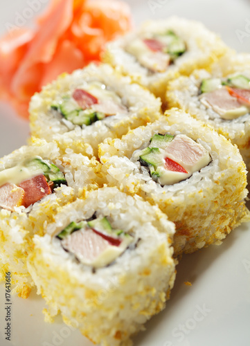 Tapeta ścienna Kuchnia japońska - maki sushi
