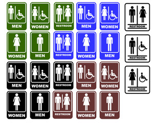 RESTROOM SIGNS