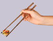 Asian food in chopstick
