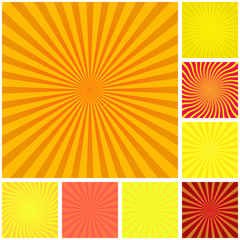Wall Mural - sunburst abstract vector.