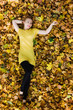 © Kirill Polovnoy - beautiful woman - yellow autumn leaves - fall