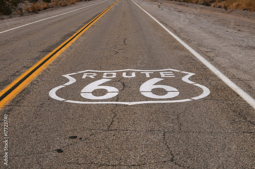 Board z aluminiowym obramowaniem Route 66, california, usa