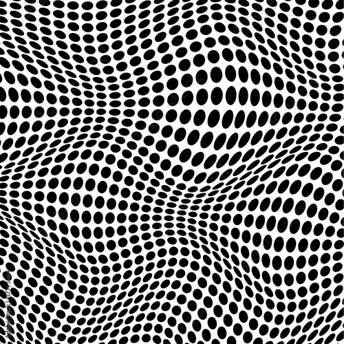 Naklejka - mata magnetyczna na lodówkę Wavy Vector Dots