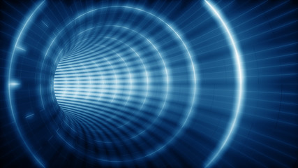 electric futuristic tunnel